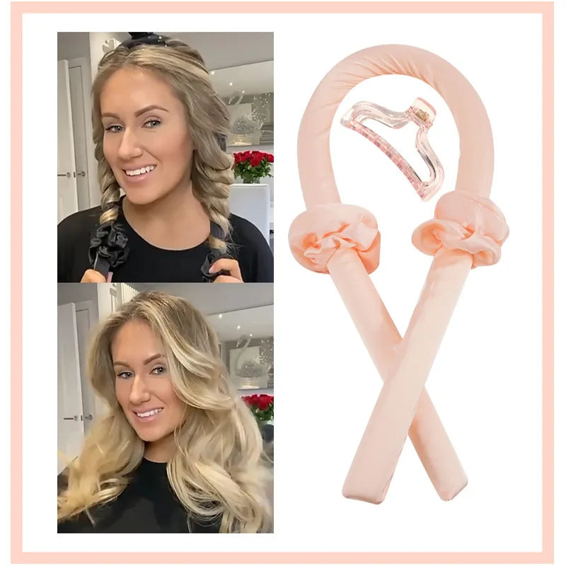 Frizz-Free Flexi Curler – Silk Hair Ribbon with Comfort Core