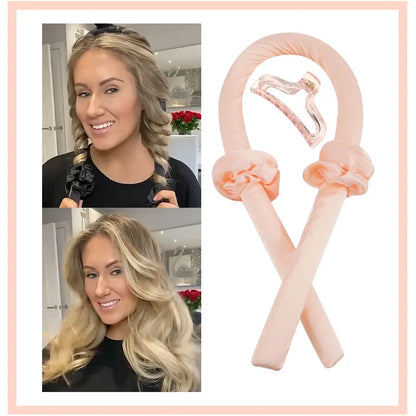 Frizz-Free Flexi Curler – Silk Hair Ribbon with Comfort Core