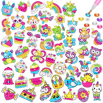 Diamond Sticker Craft Kit – Easy Paint-by-Number Fun for Little Hands