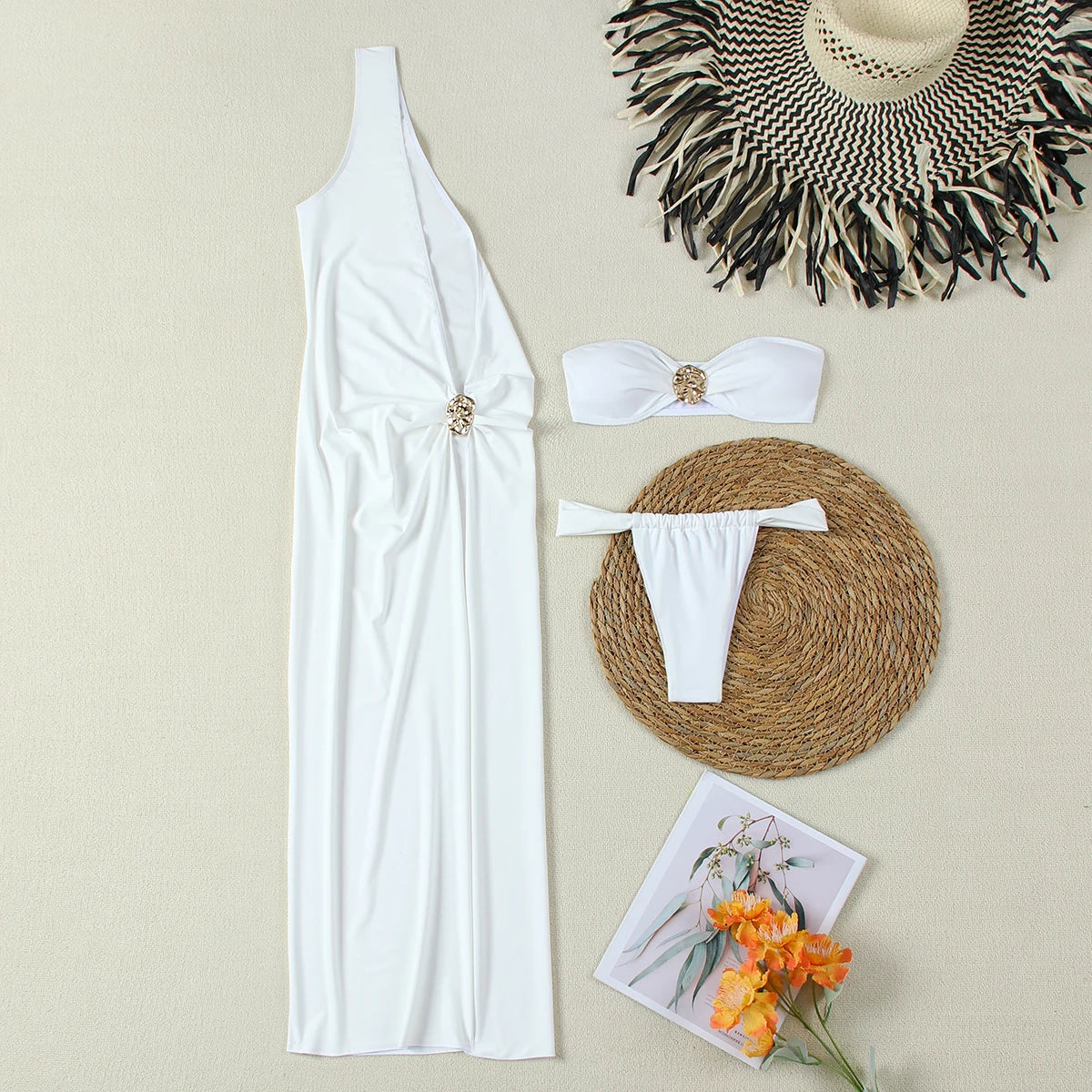 Tiffany | Bikini Set with Elegant Maxi Cover-Up