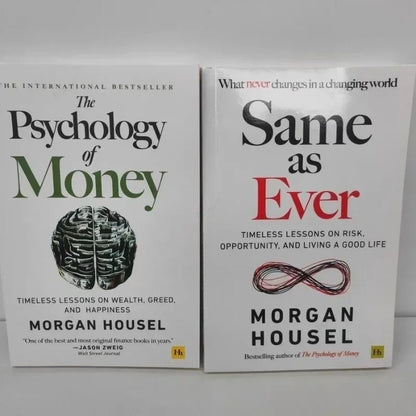 Morgan Housel Book Set – Psychology of Money & Same as Ever (2-Book Bundle)