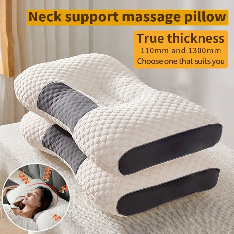BioContour Massage Pillow – Natural Soy Fiber for Neck & Spine Alignment