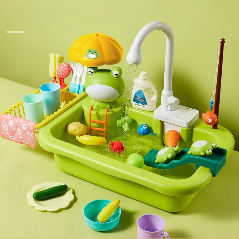 Kids Kitchen Sink Water Play Set – Splash into Imaginative Cooking Fun!
