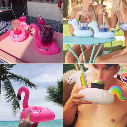 Inflatable Drink Holder Floats – Cute Pool Cup Coasters for Swimming Parties & Beach Fun