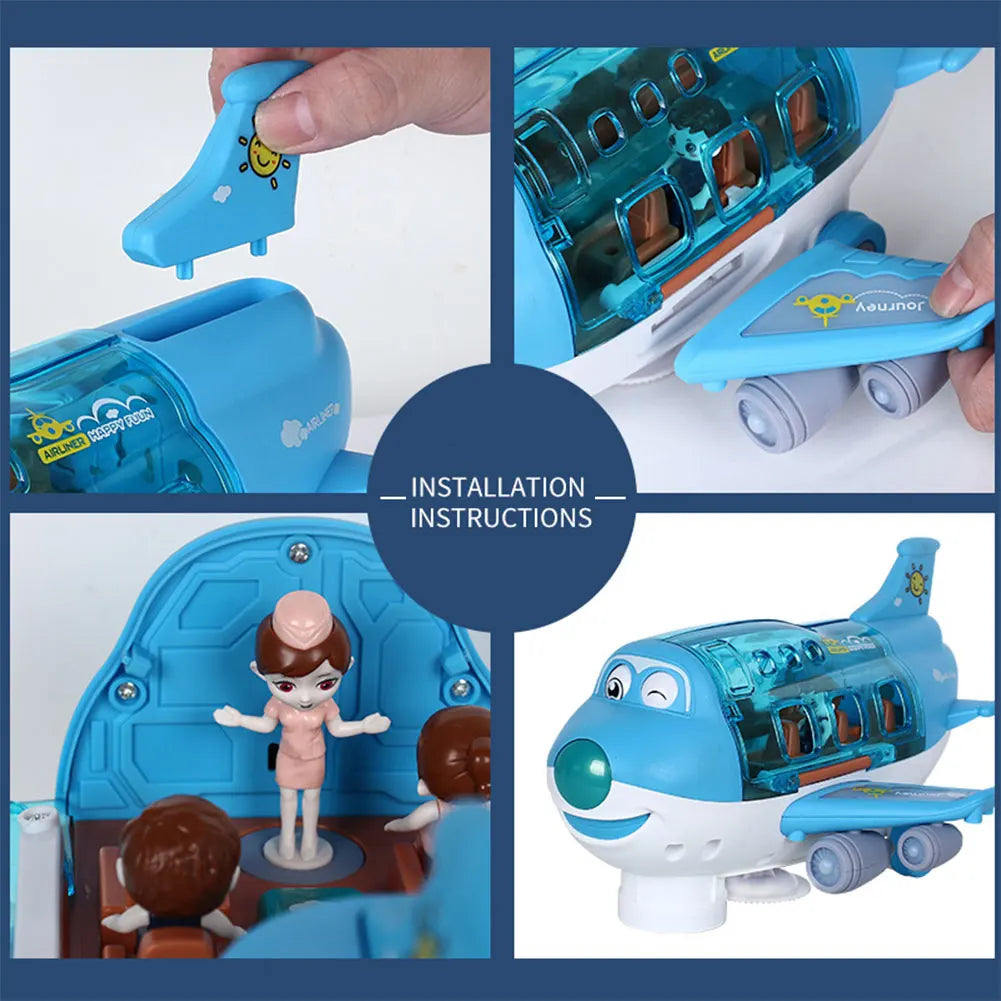 Music & Light-Up Kids Airplane Model – Where Imagination Takes Flight!