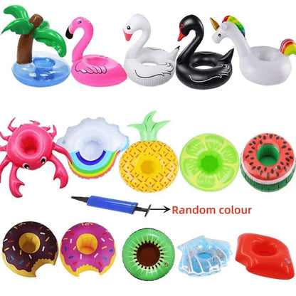 Inflatable Drink Holder Floats – Cute Pool Cup Coasters for Swimming Parties & Beach Fun