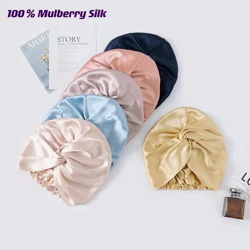 NoSlip Satin Bonnet – Adjustable Double-Layer Sleep Cap for All Hair Types