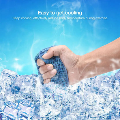 Instant Chill Microfiber Cooling Towel – Quick-Dry Ice Towel for Swimming, Gym, and Outdoor Sports
