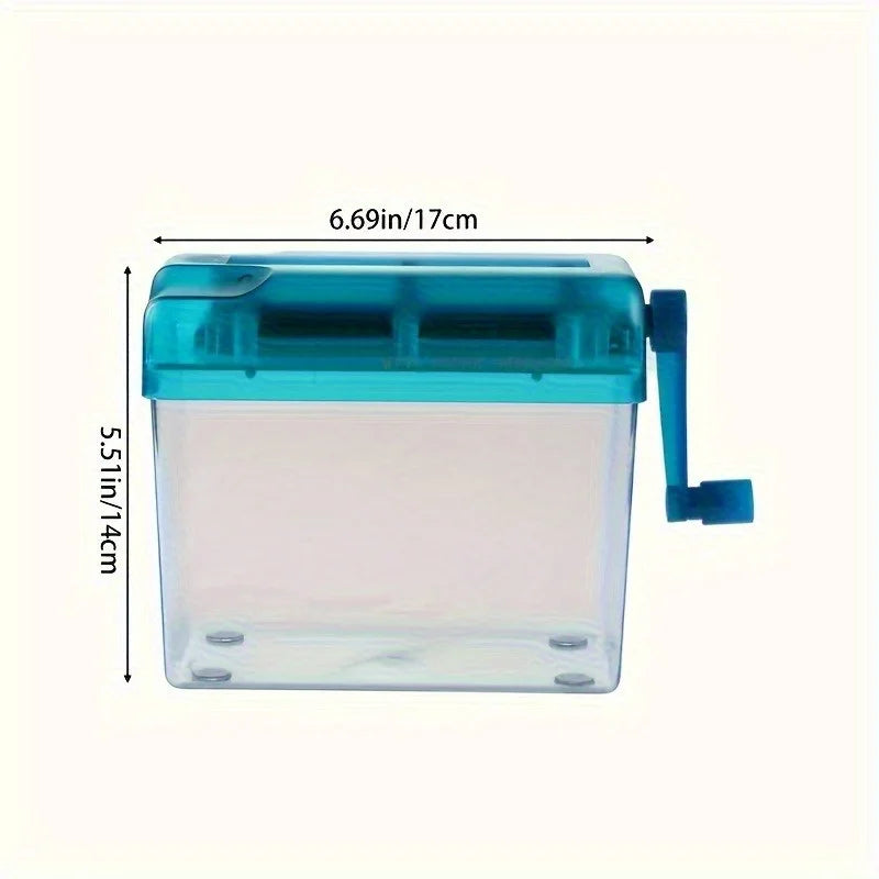 Manual Mini Paper Shredder | Hand Crank
