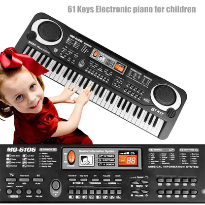 61-Key Keyboard with Microphone – The Perfect Musical Toy for Kids!