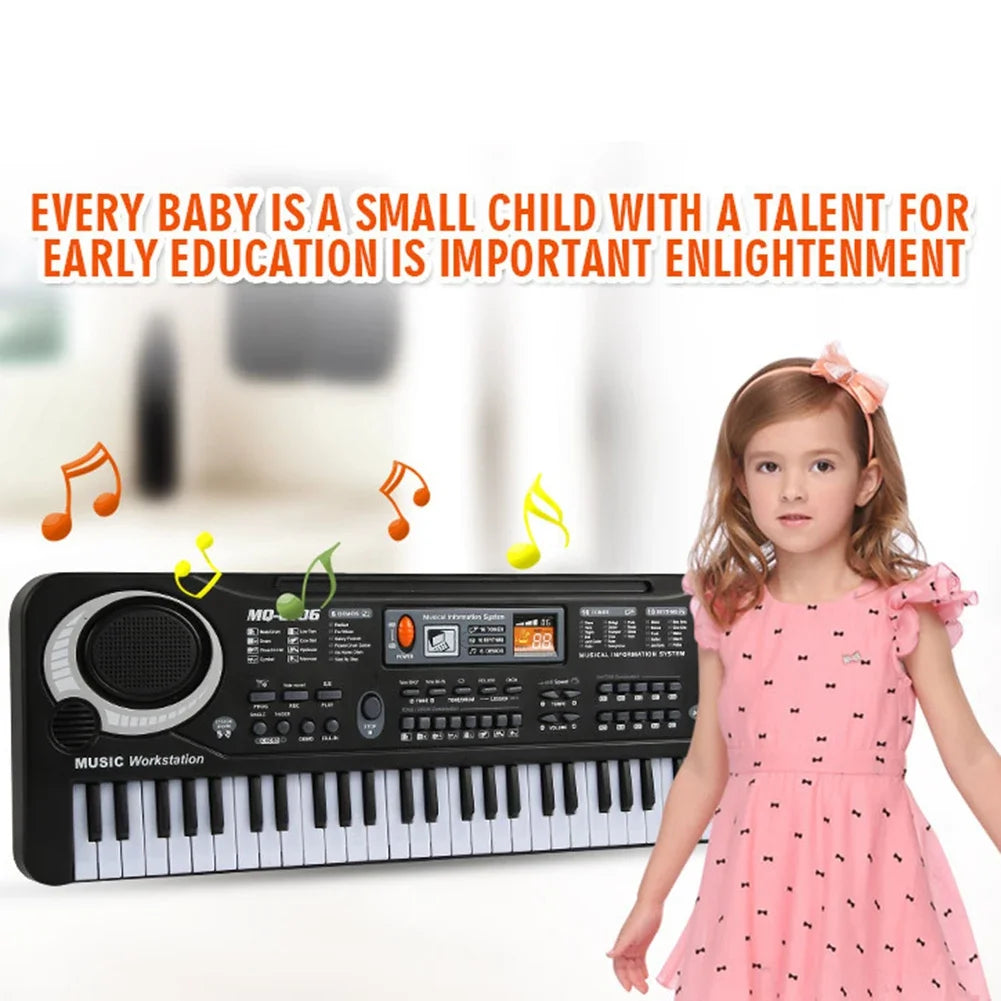 61-Key Keyboard with Microphone – The Perfect Musical Toy for Kids!