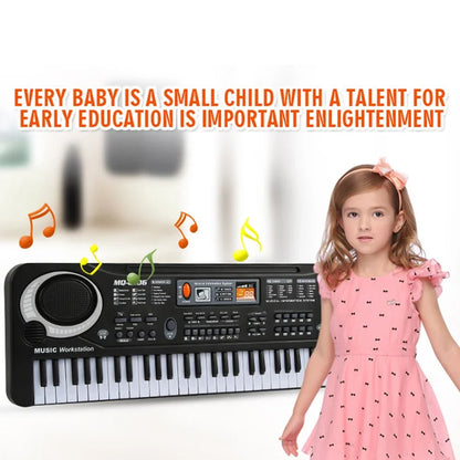 61-Key Keyboard with Microphone – The Perfect Musical Toy for Kids!
