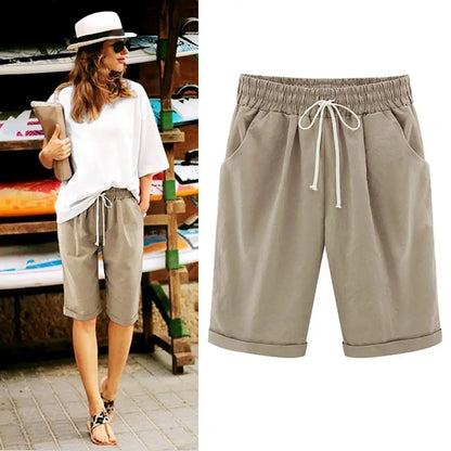 Jane | Elastic Waist Casual Comfy Shorts
