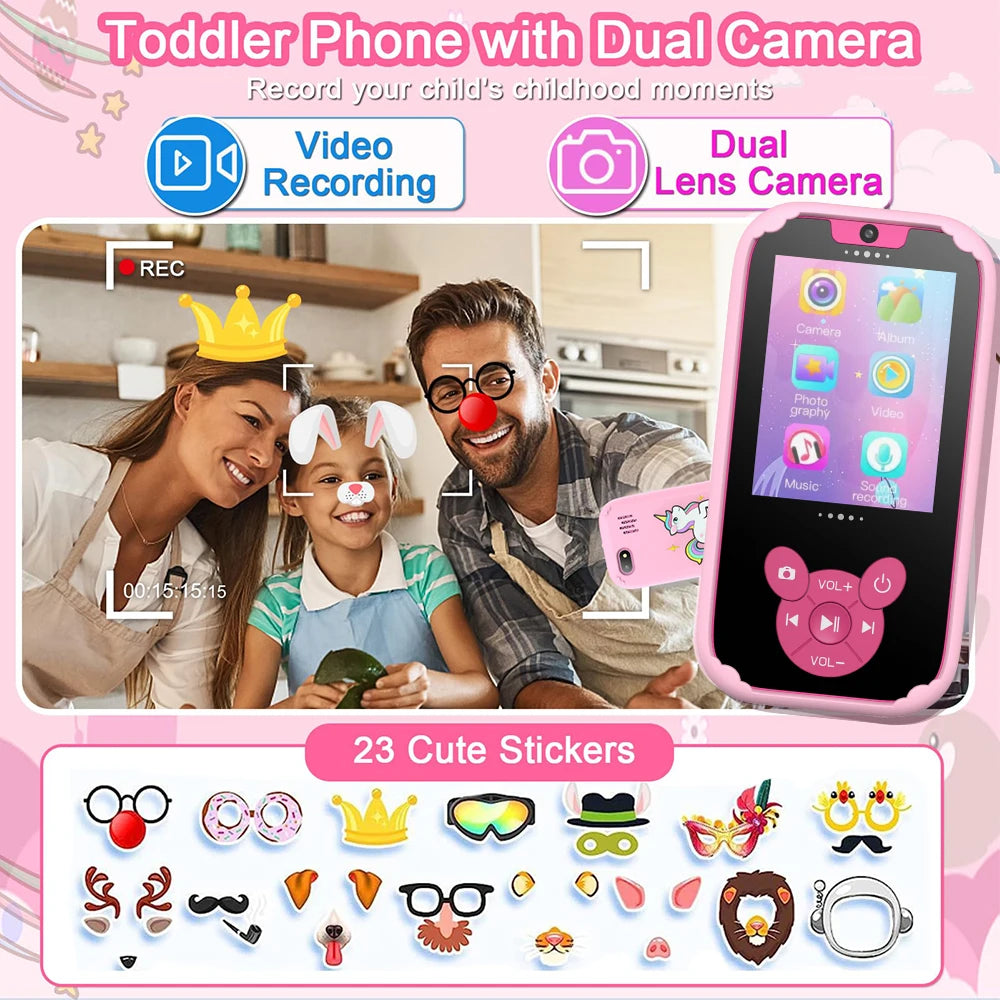 Kids Toy Phone Camera & Music Player – A Smart Start to Fun & Learning!