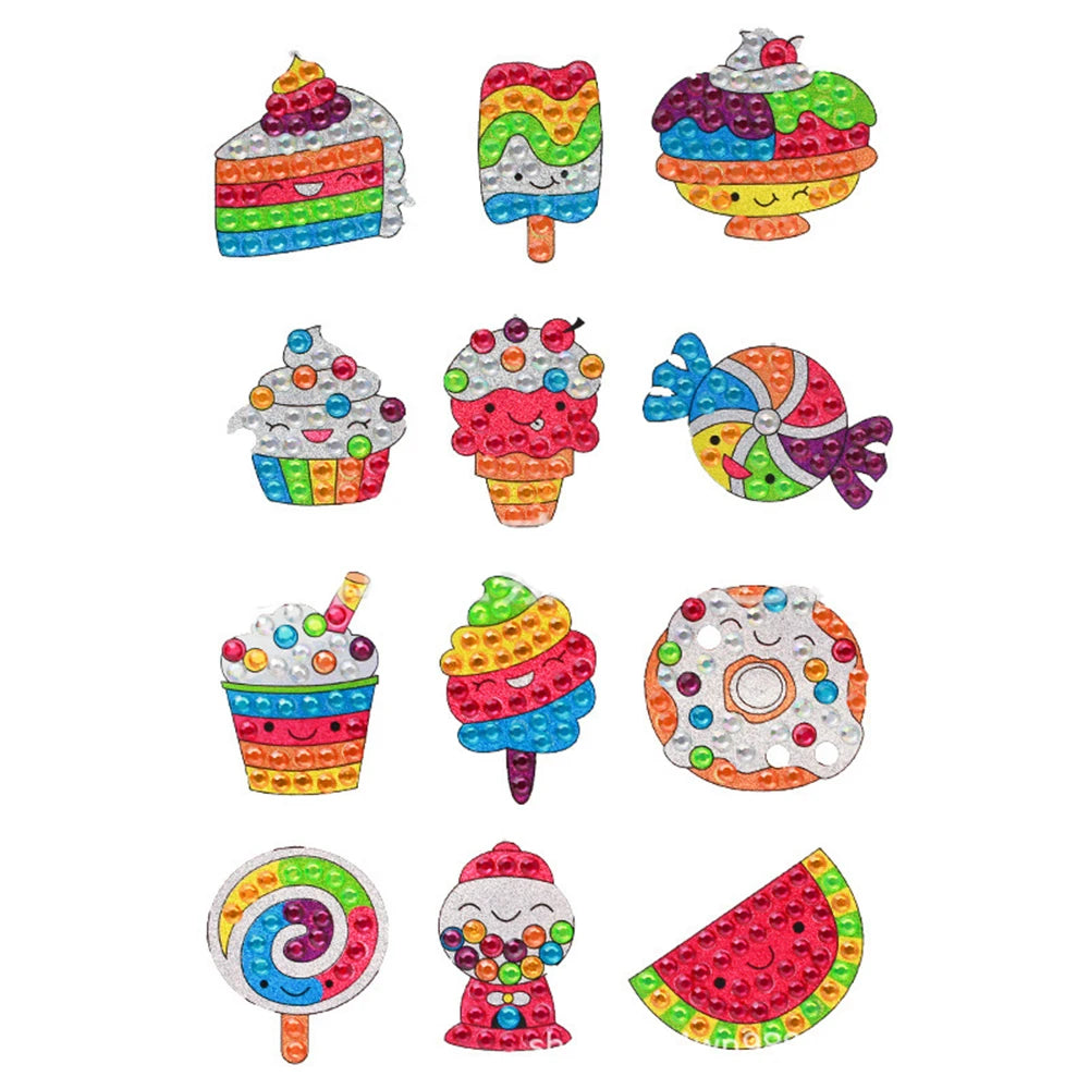 Diamond Sticker Craft Kit – Easy Paint-by-Number Fun for Little Hands