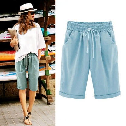 Jane | Elastic Waist Casual Comfy Shorts