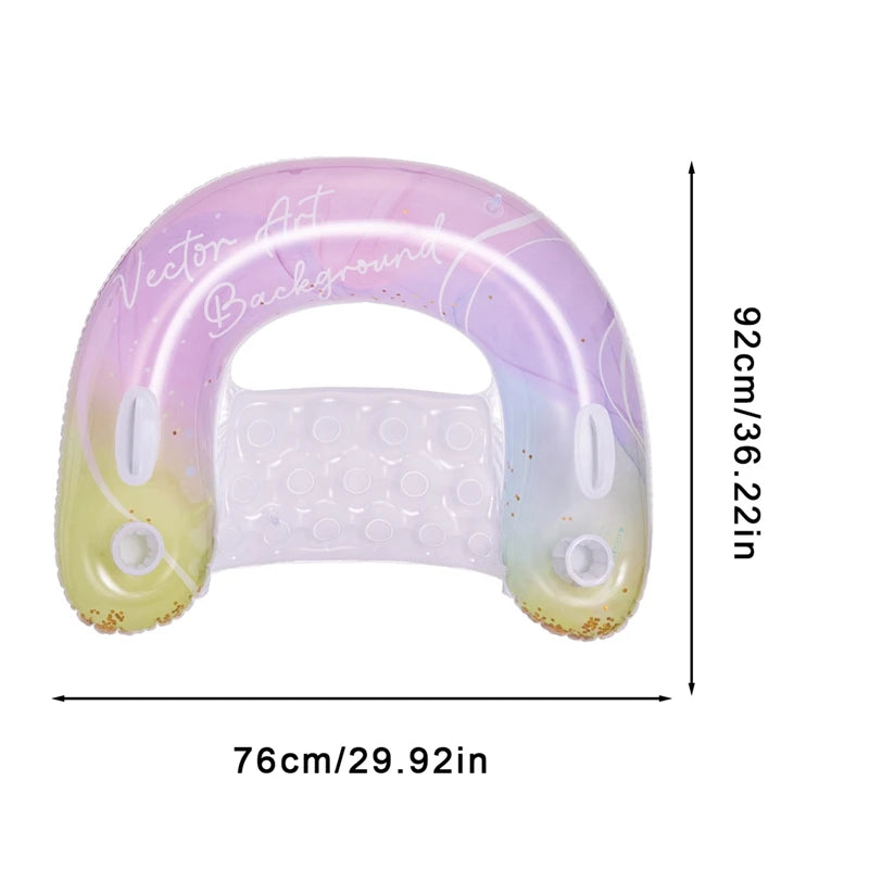 Inflatable Pool Lounge Chair – Water Hammock Floating Bed for Summer Relaxation