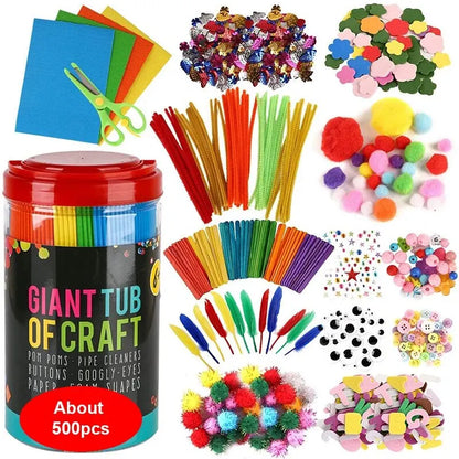 Giant Tub of Crafts – All-in-One DIY Kit for Kids’ Creative Fun