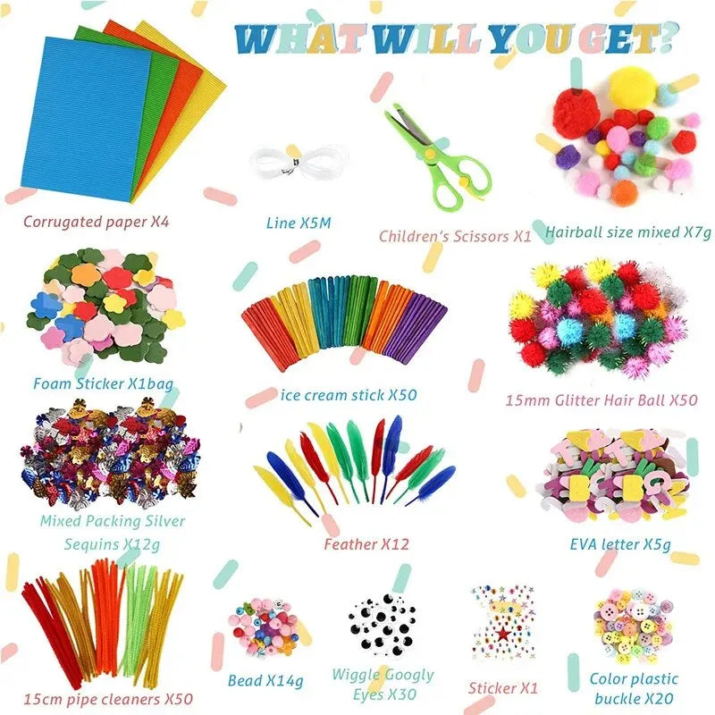 Giant Tub of Crafts – All-in-One DIY Kit for Kids’ Creative Fun
