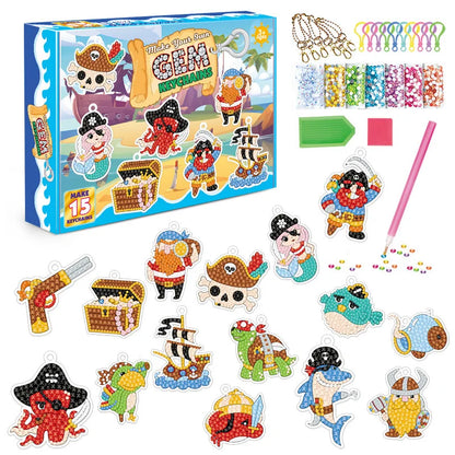 Make Your Own Diamond Keychains – 15 Magical Designs in One Set