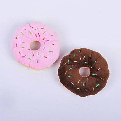 Squeaky Donut Delights – Plush Toys for Cats & Dogs Who Crave Fun
