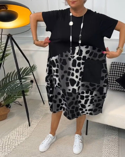 Women’s Casual Printed Dress | Midi