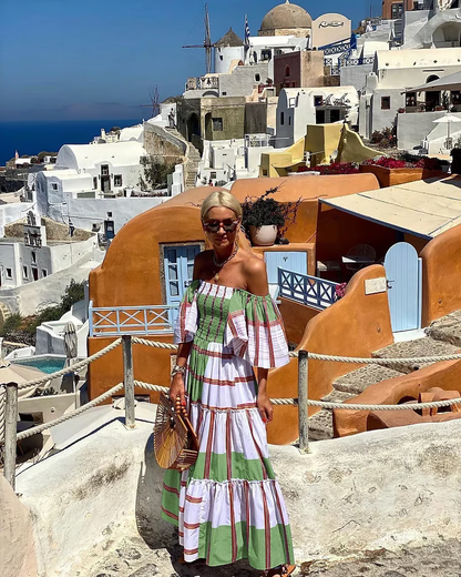 Women’s Off Shoulder Tiered Dress | Maxi