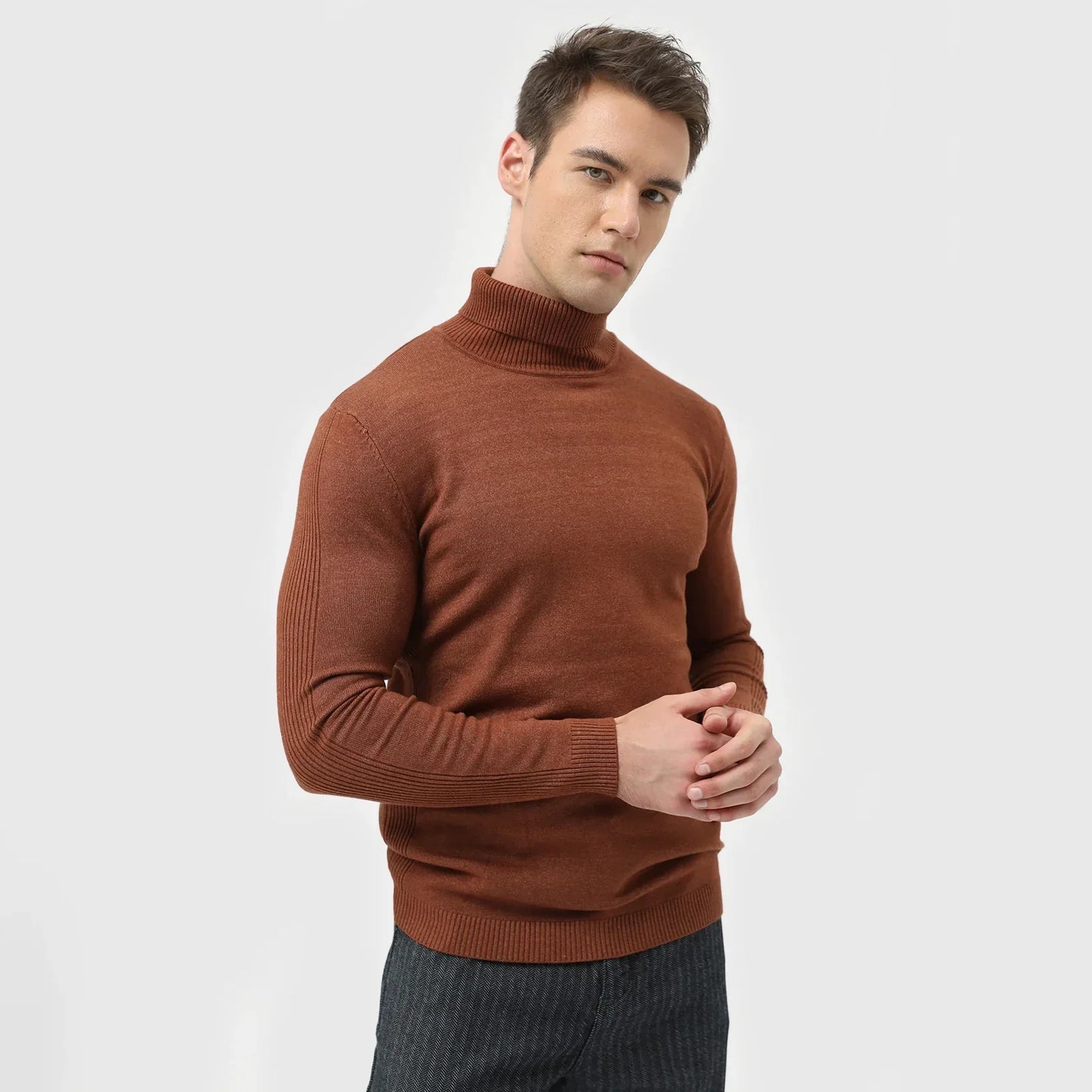 Men’s Slim Fit Turtleneck Sweater | Long Sleeve