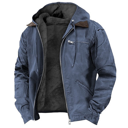 Men’s Winter Hooded Jacket | Fleece Lined